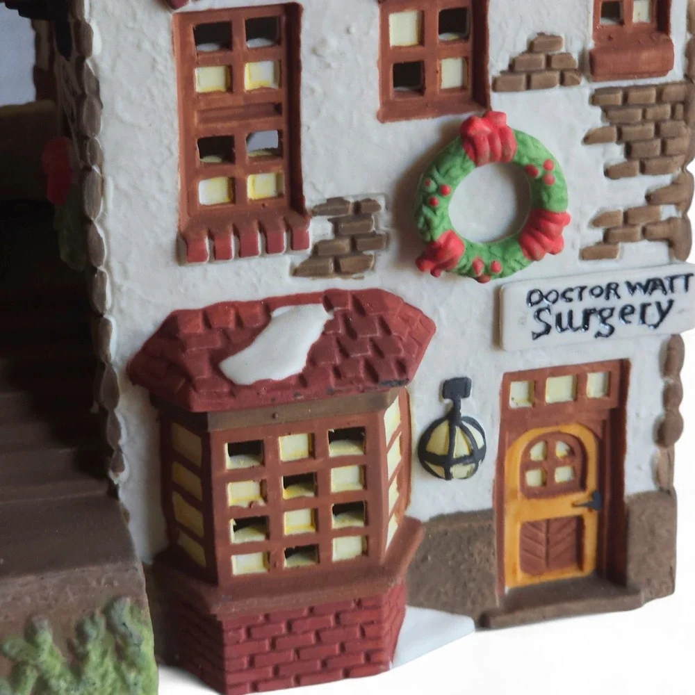 RARE Dept 56 Dickens Village CH Watt Physician 5568-9  House Boxed Lighted